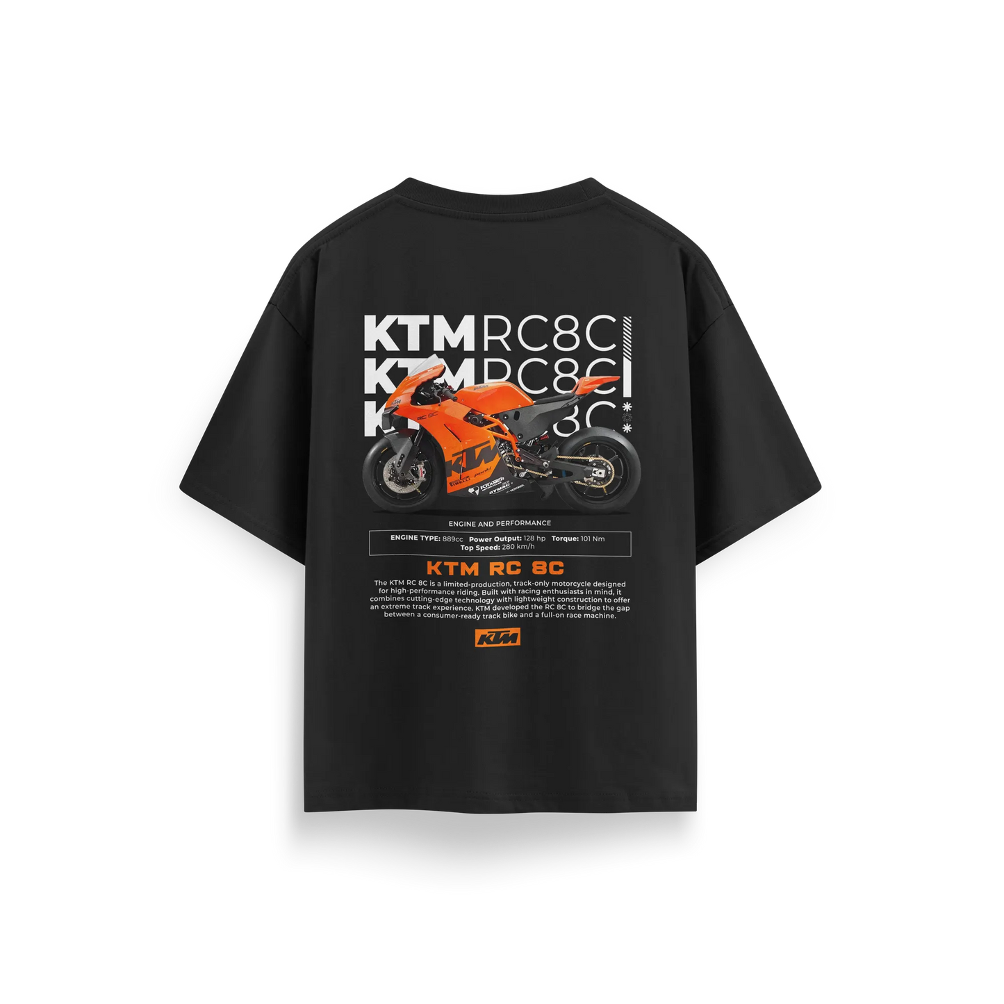 KTM - Black - Oversized T-Shirt