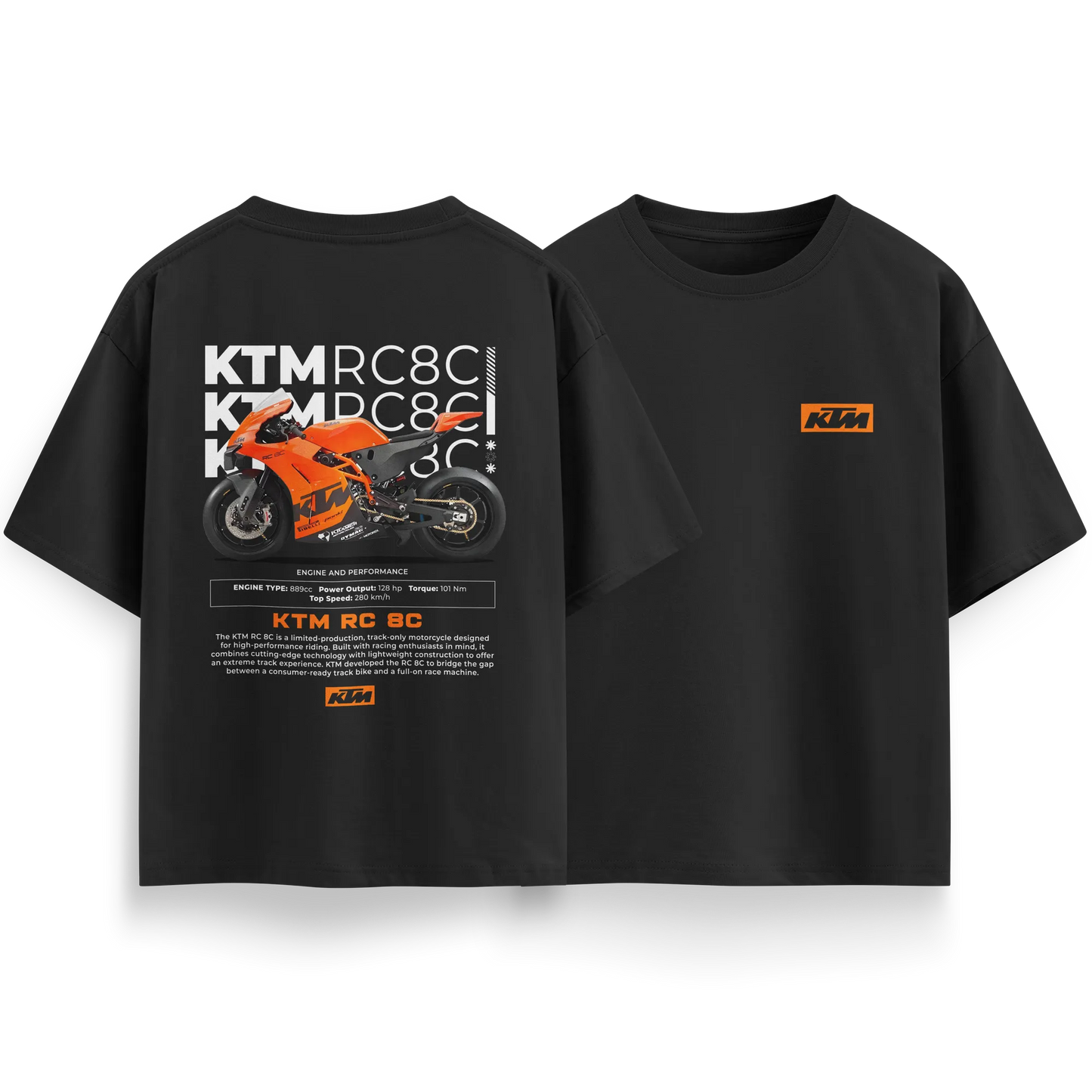 KTM - Black - Oversized T-Shirt