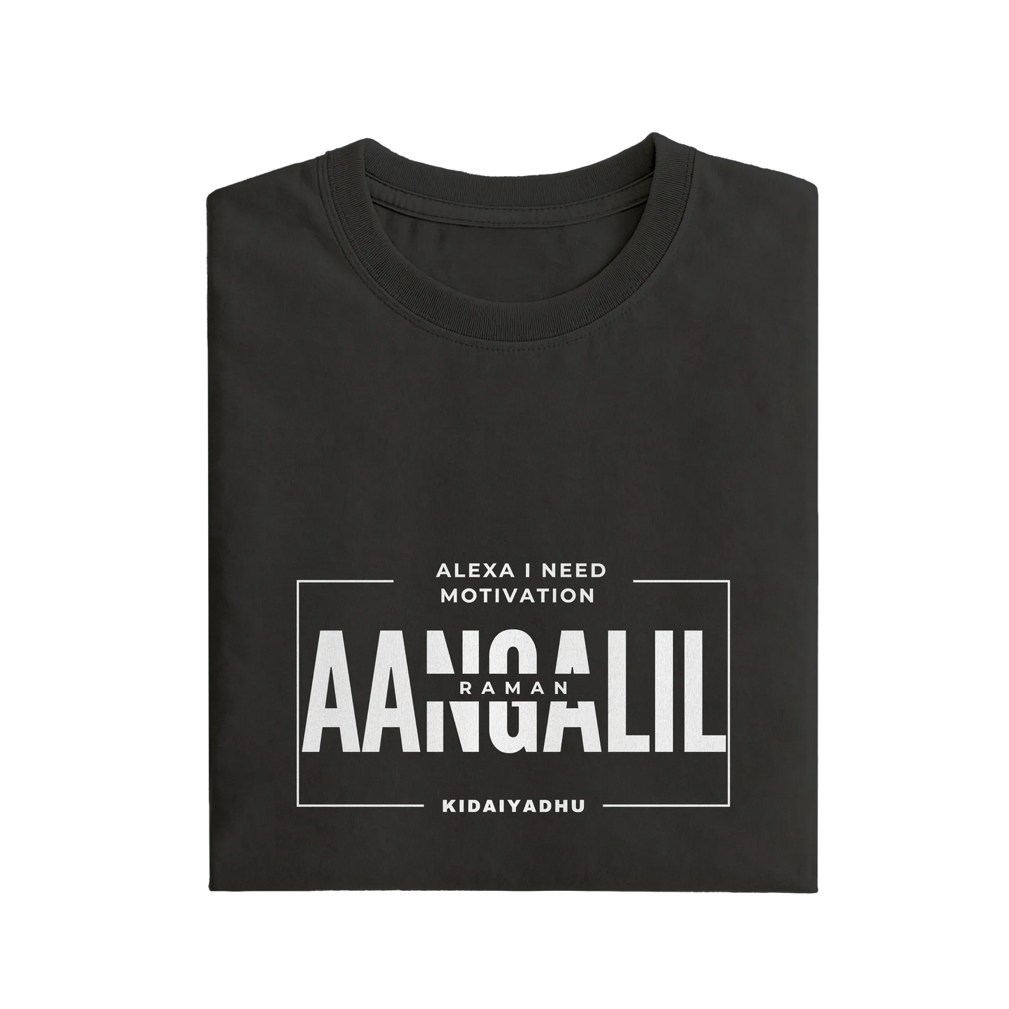 Aangalil Raman - Black - T-Shirt