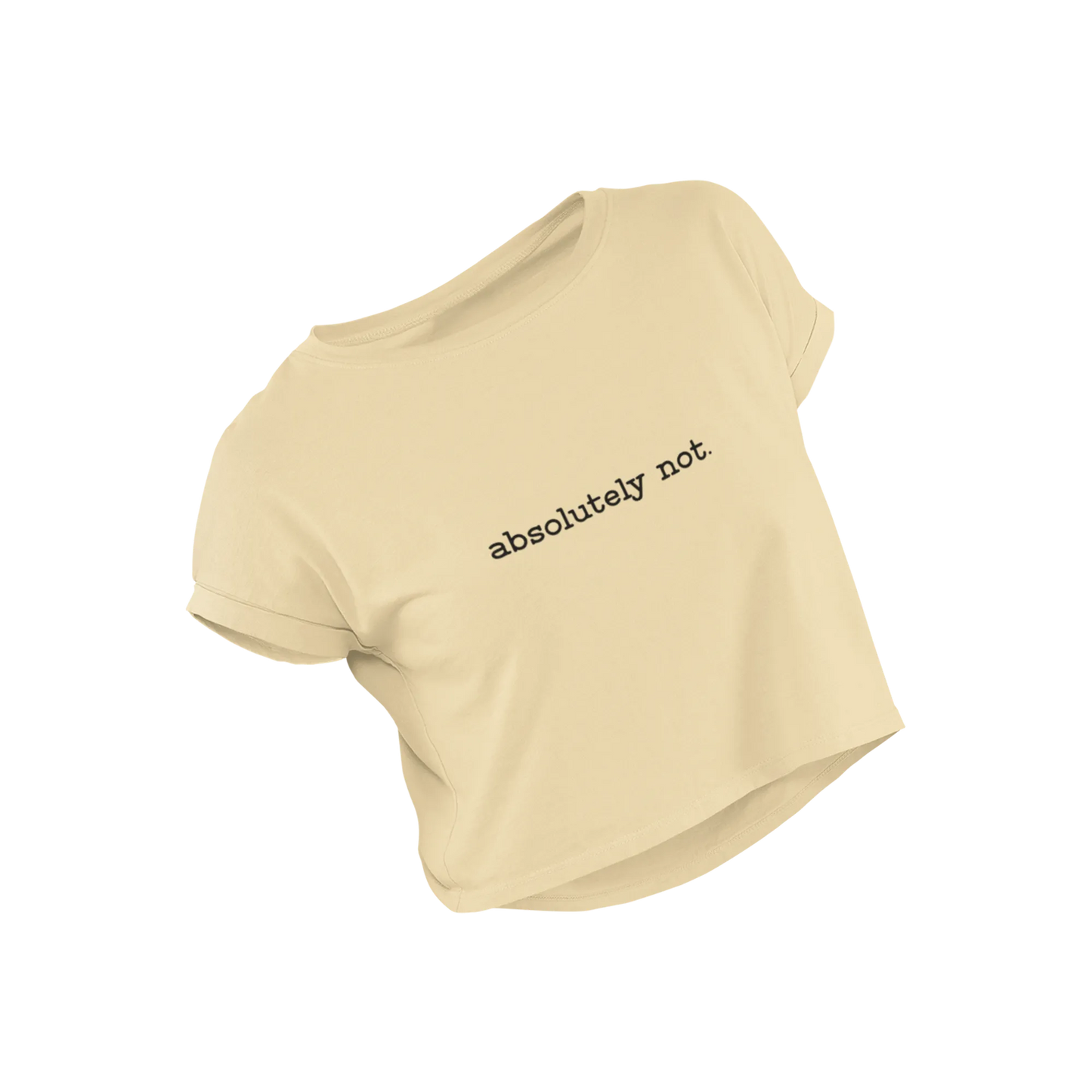 Absolutely Not - Beige - Croptop