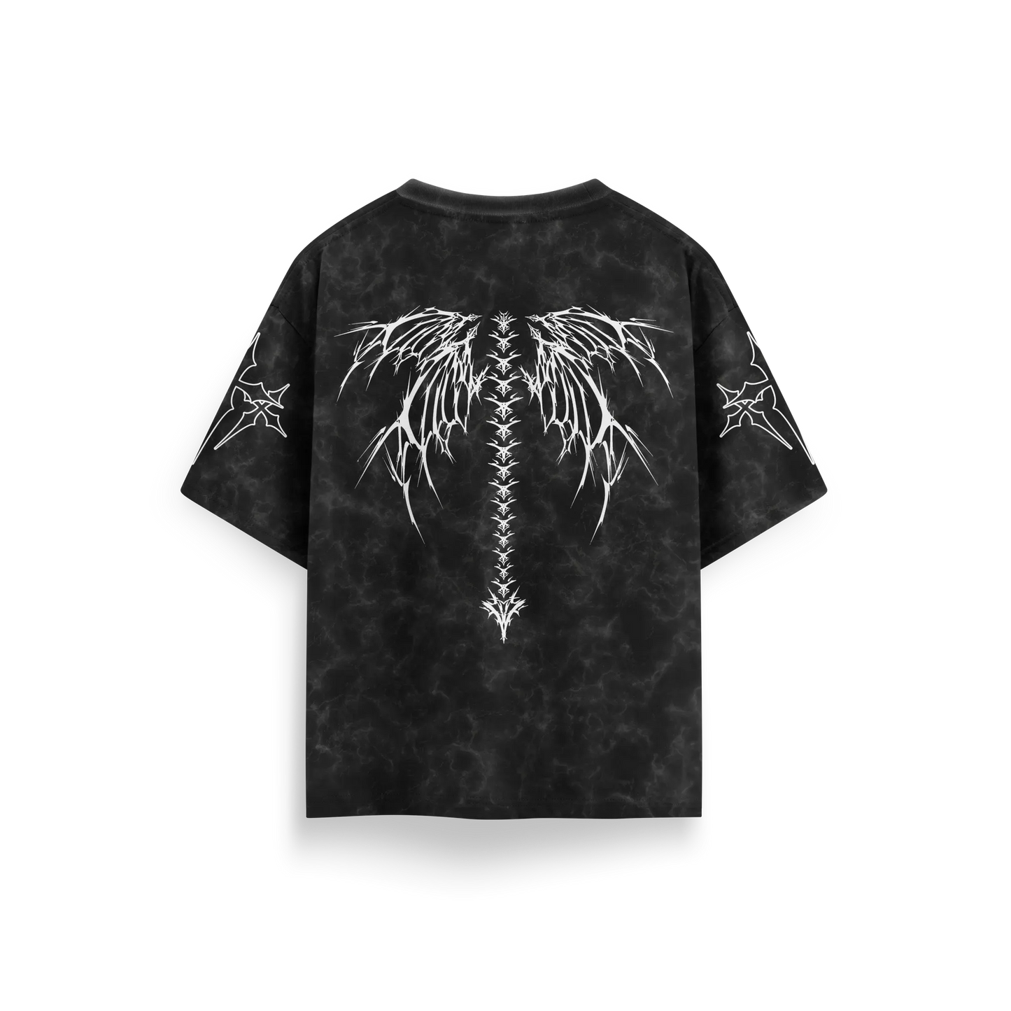 Afterdeath - Black - Acid Washed Oversized T-Shirt