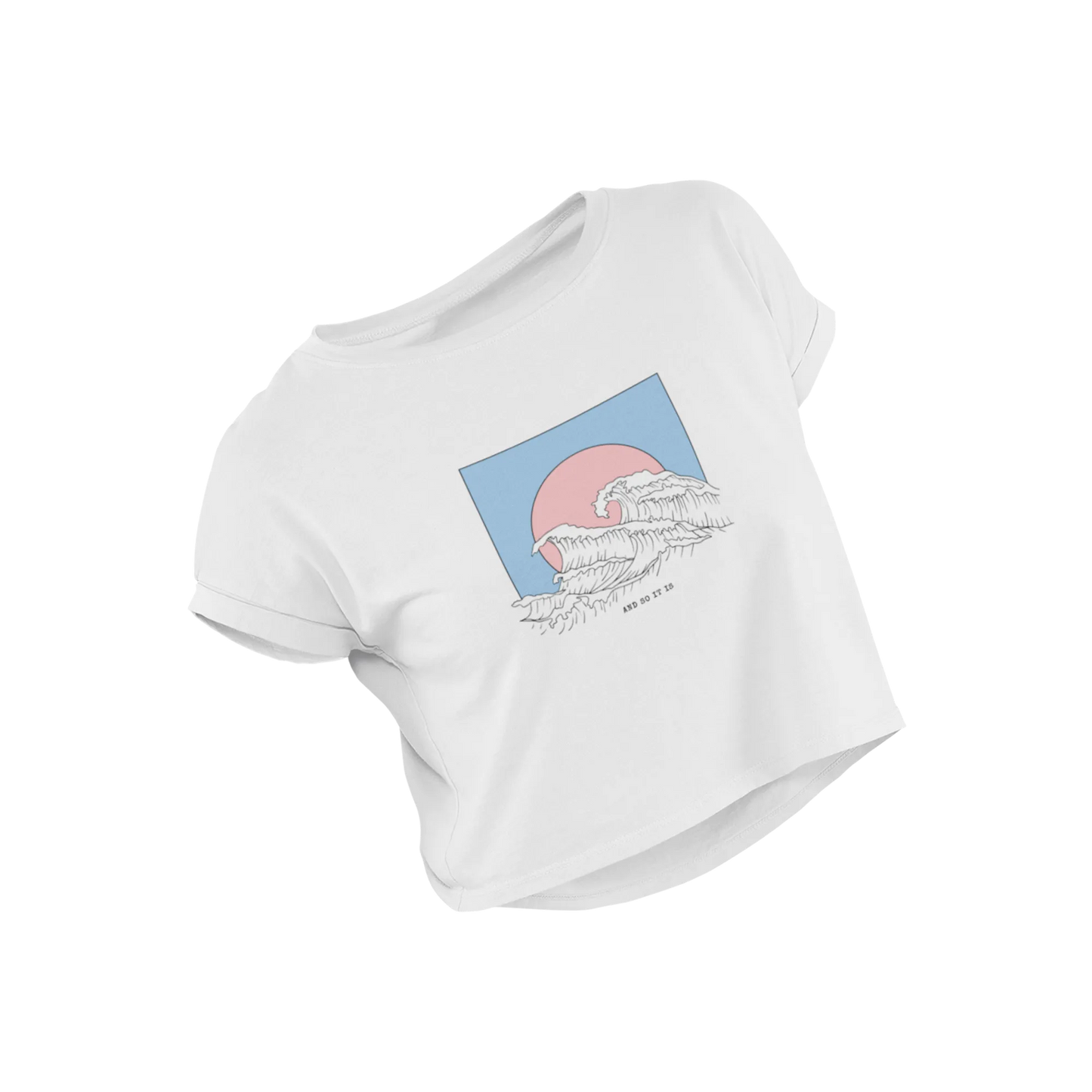And So It Is - White - Croptop