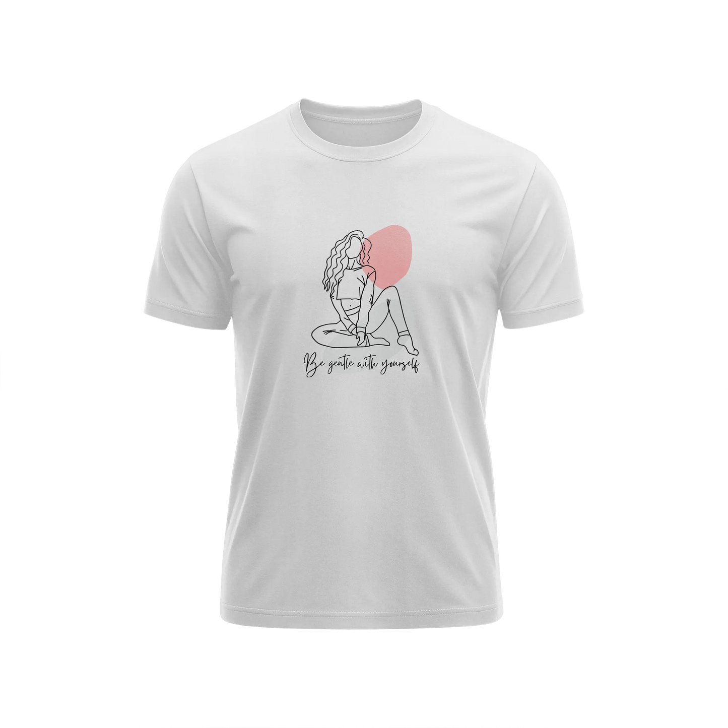Be Gentle With Your Self - White - T-Shirt