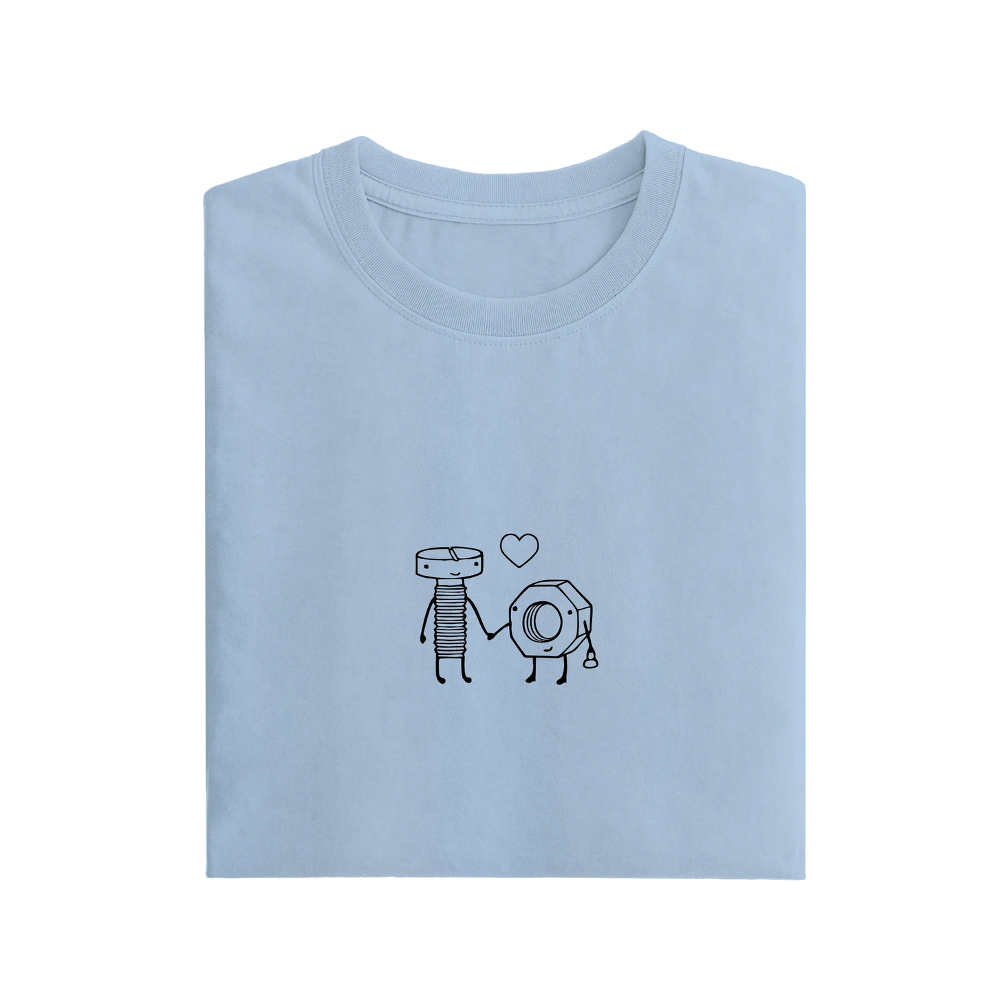 Bolt Nut - Baby Blue - T-Shirt