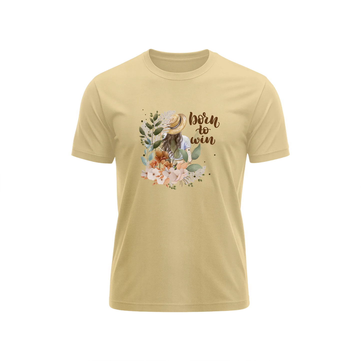 Born To Win - Beige - T-Shirt
