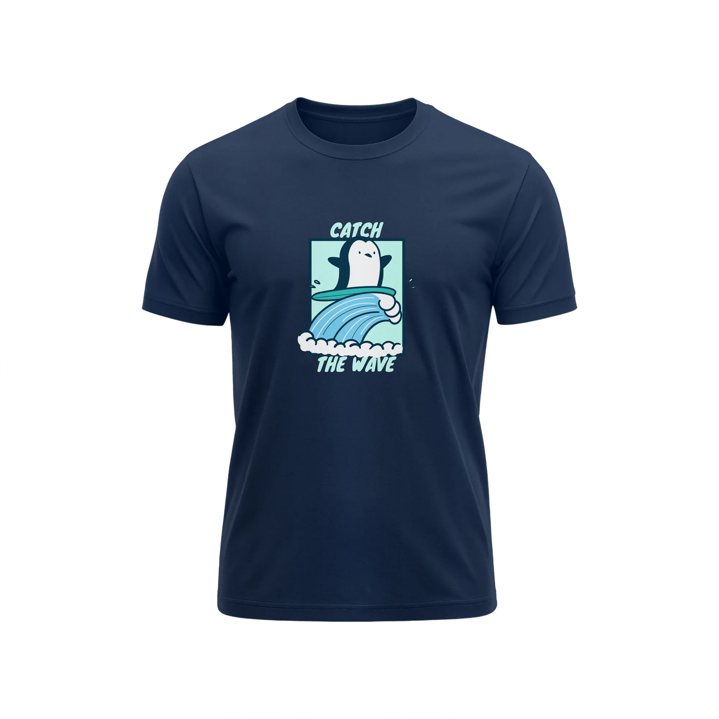 Catch The Wave - Navy Blue - T-Shirt