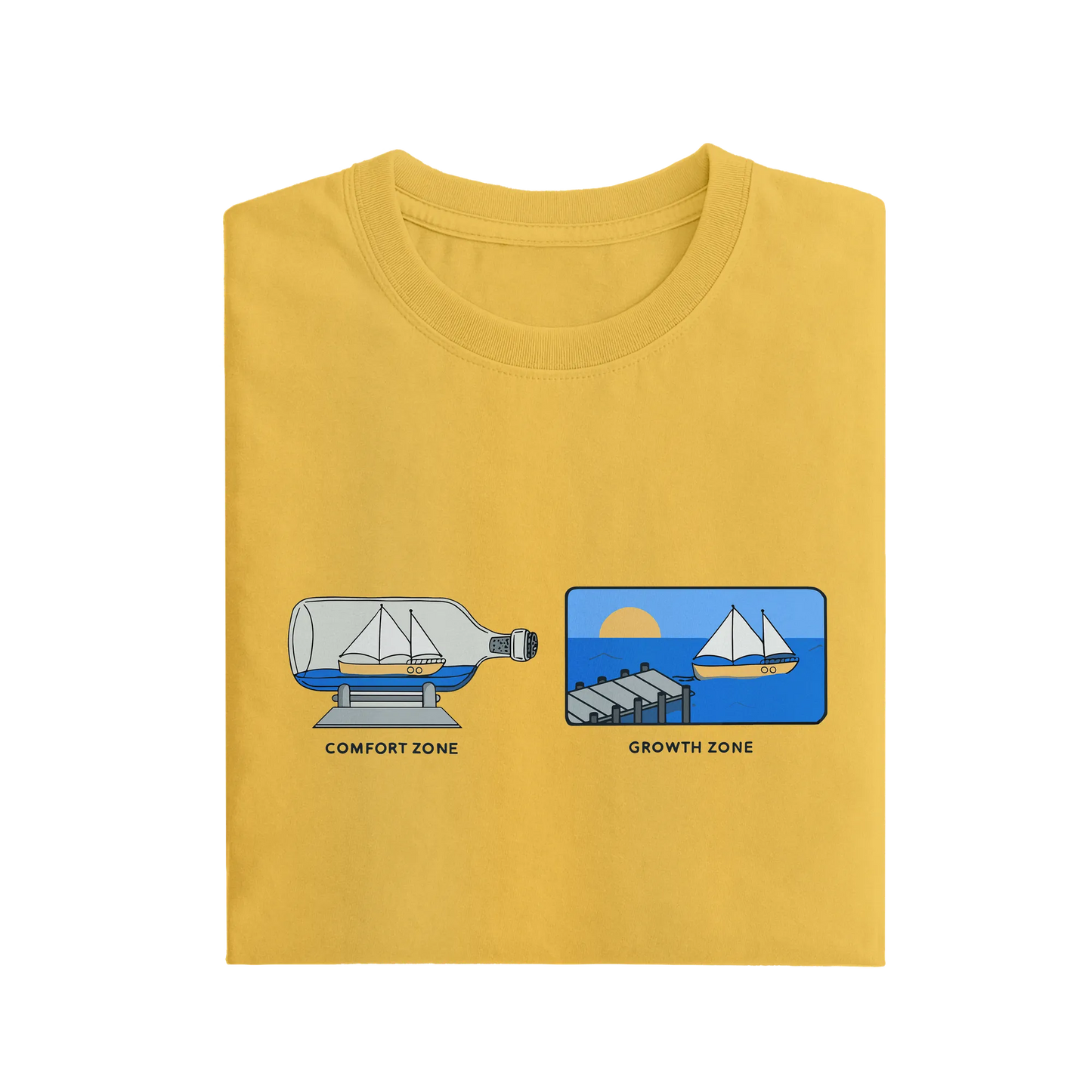 Comfort Zone Growth Zone - Yellow - T-Shirt