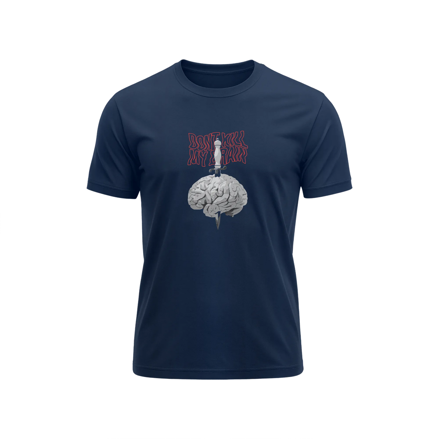 Dont Kill My Brain - Navy Blue - T-Shirt