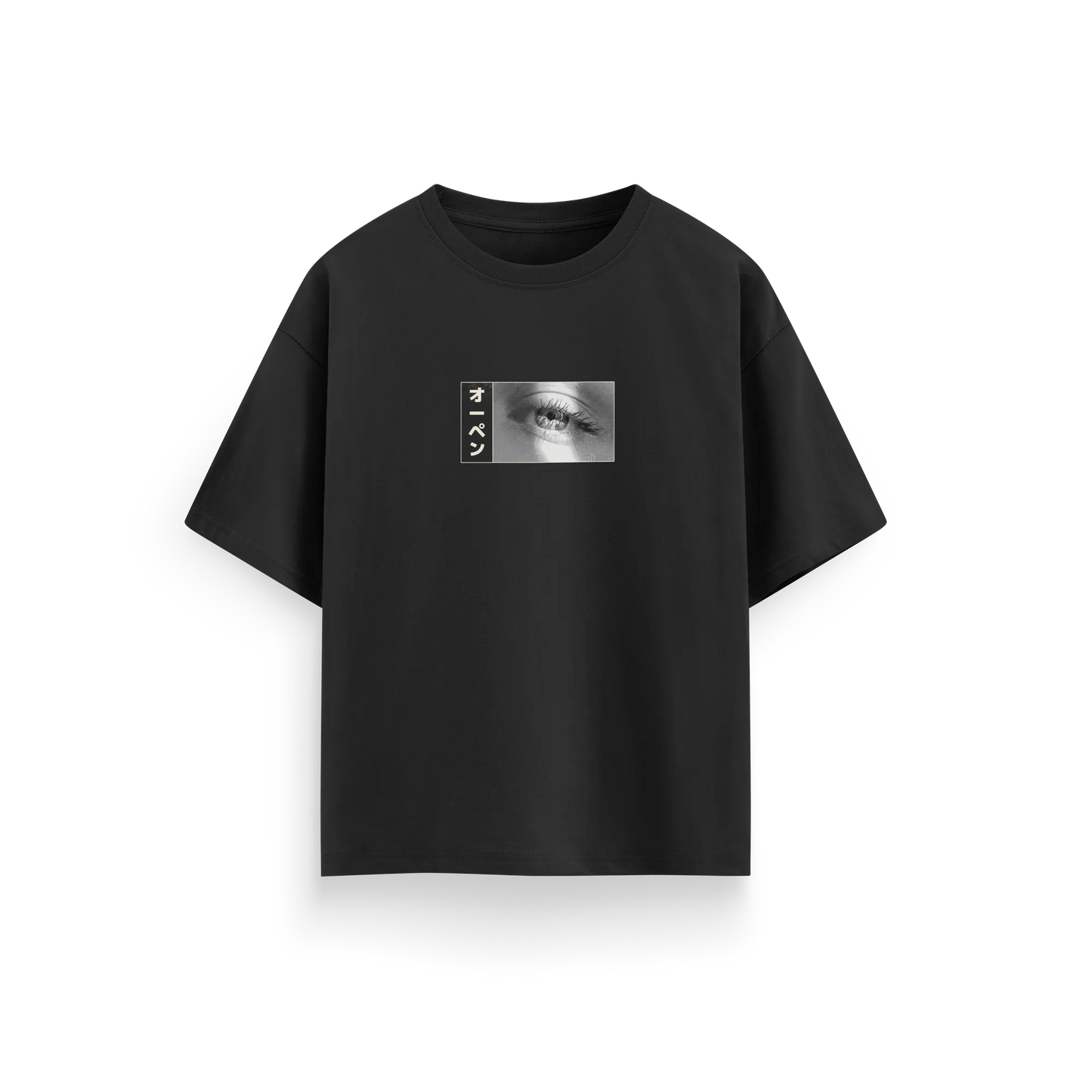 Eyes Wide Open - Black - Oversized T-Shirt