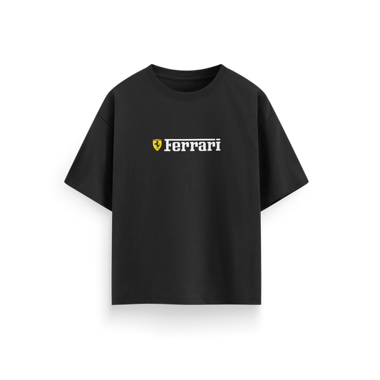 Ferrari SF25 - Black - Oversized T-Shirt