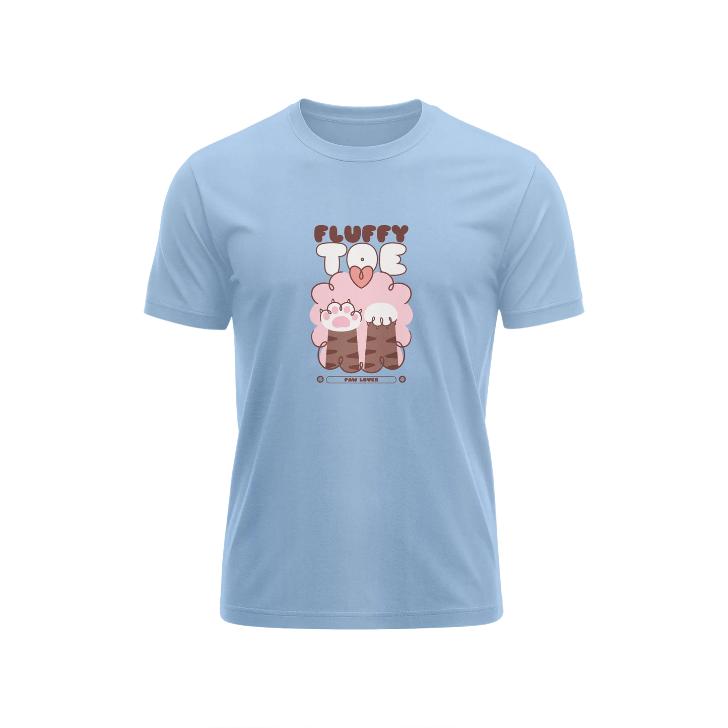Fluffy Toe - Baby Blue - T-Shirt