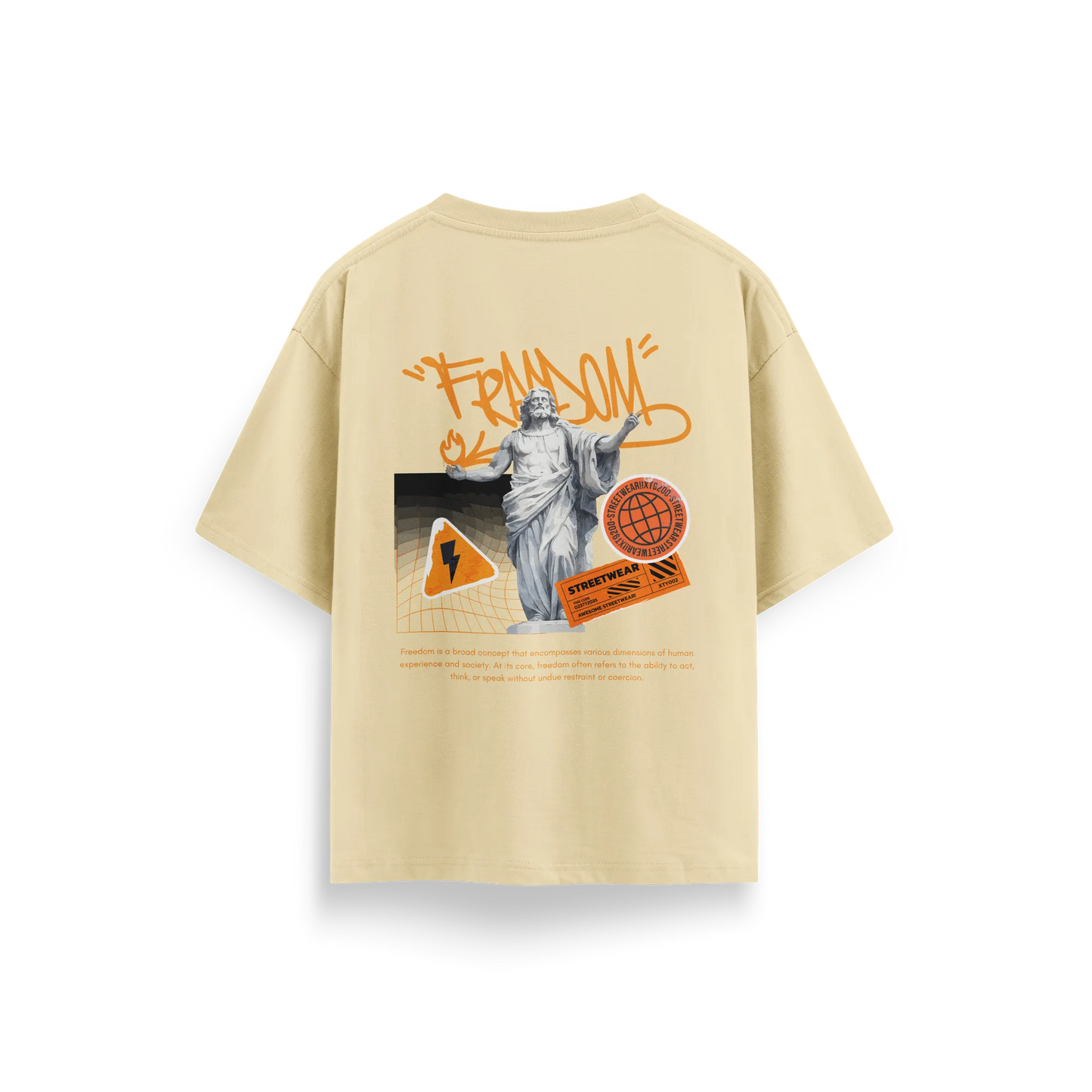 Freedom Streetwear - Beige - Oversized T-Shirt