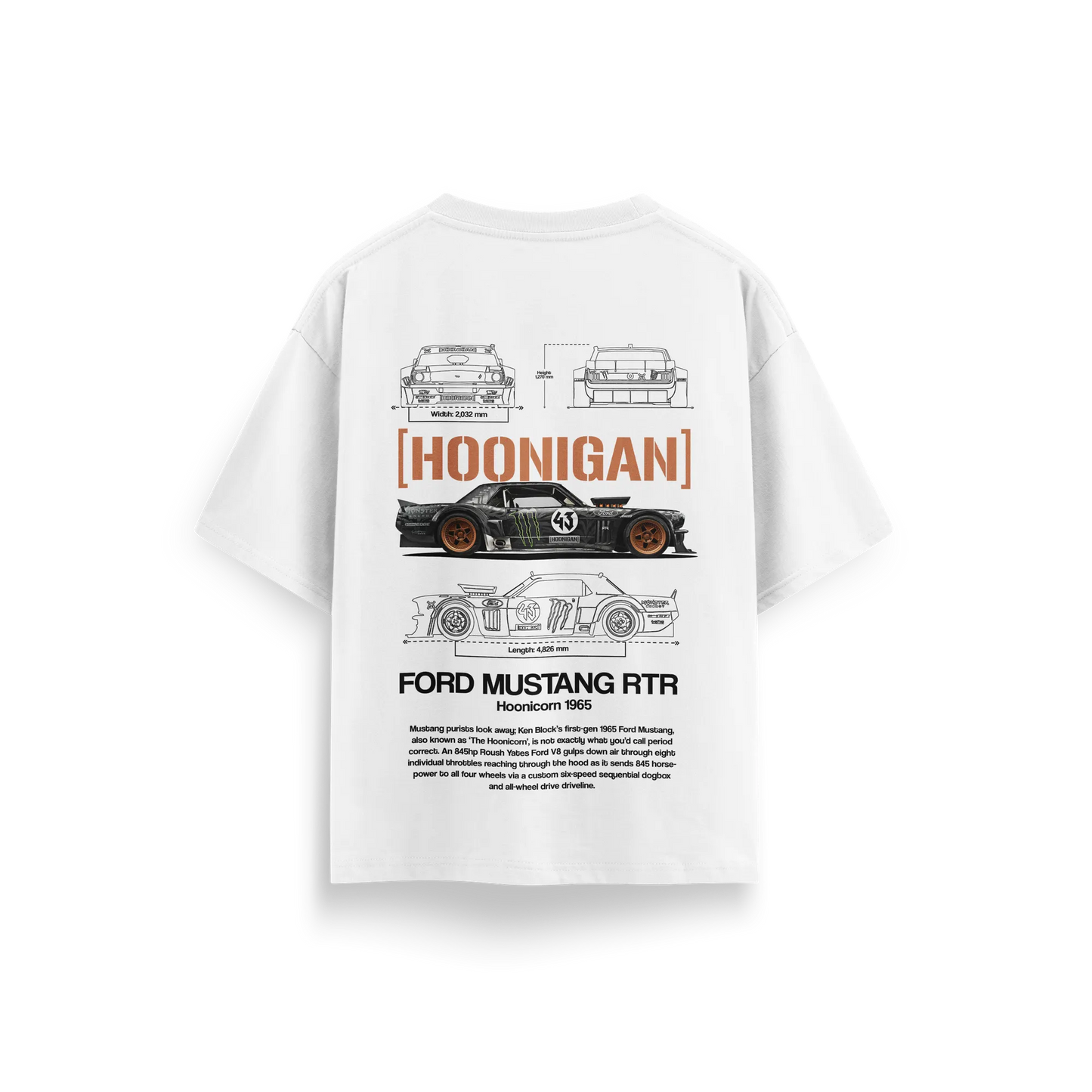 Hoonigan - White - Oversized T-Shirt
