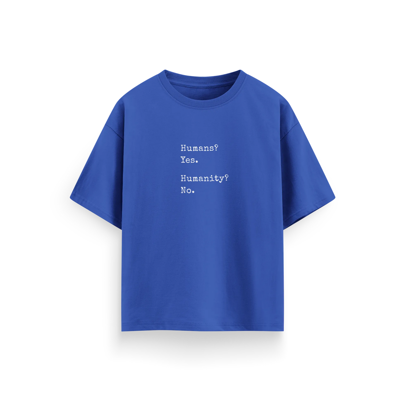 Humans Humanity - Royal Blue - Oversized T-Shirt