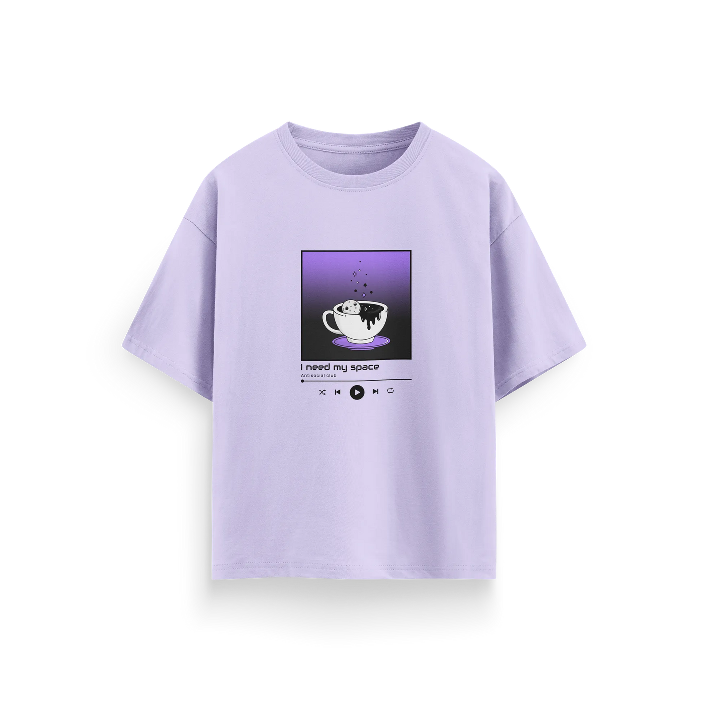 I Need My Space - Lavender - Oversized T-Shirt