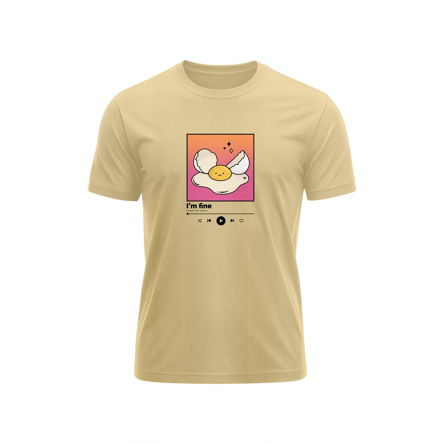I'm Fine - Beige - T-Shirt