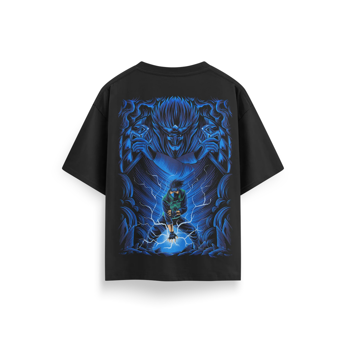 Kakashi - Naruto - Black - Oversized T-Shirt