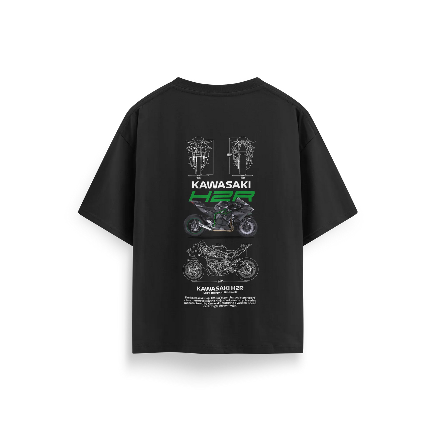 Kawasaki - Black - Oversized T-Shirt