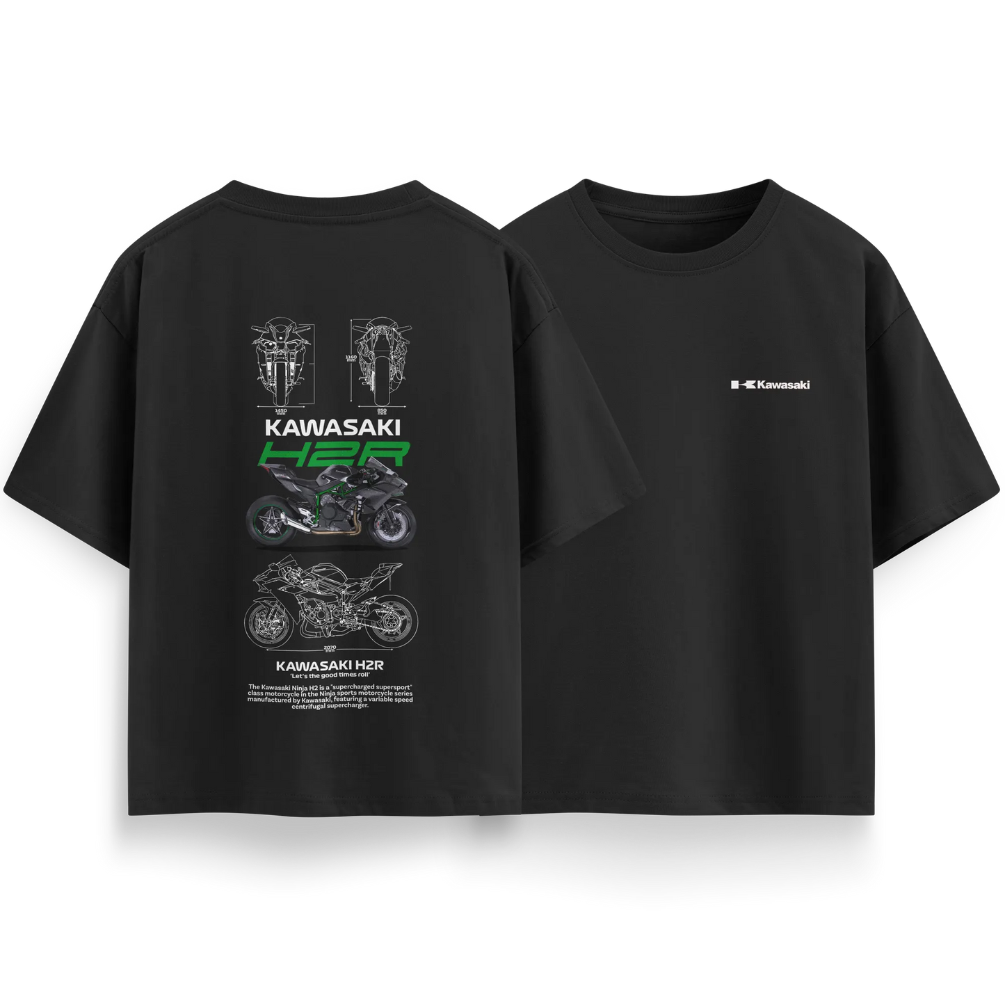 Kawasaki - Black - Oversized T-Shirt
