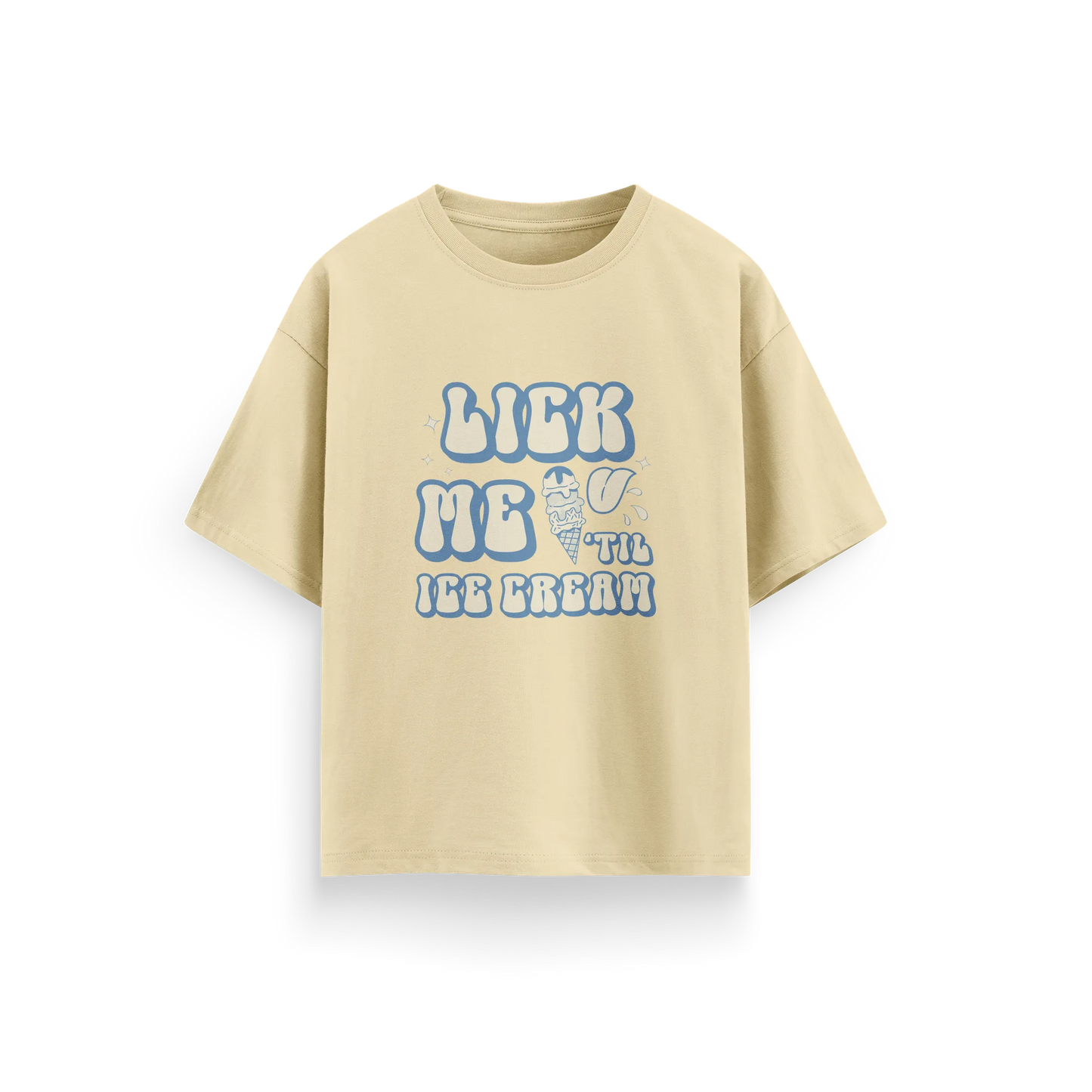 Lick Me - Beige - Oversized T-Shirt