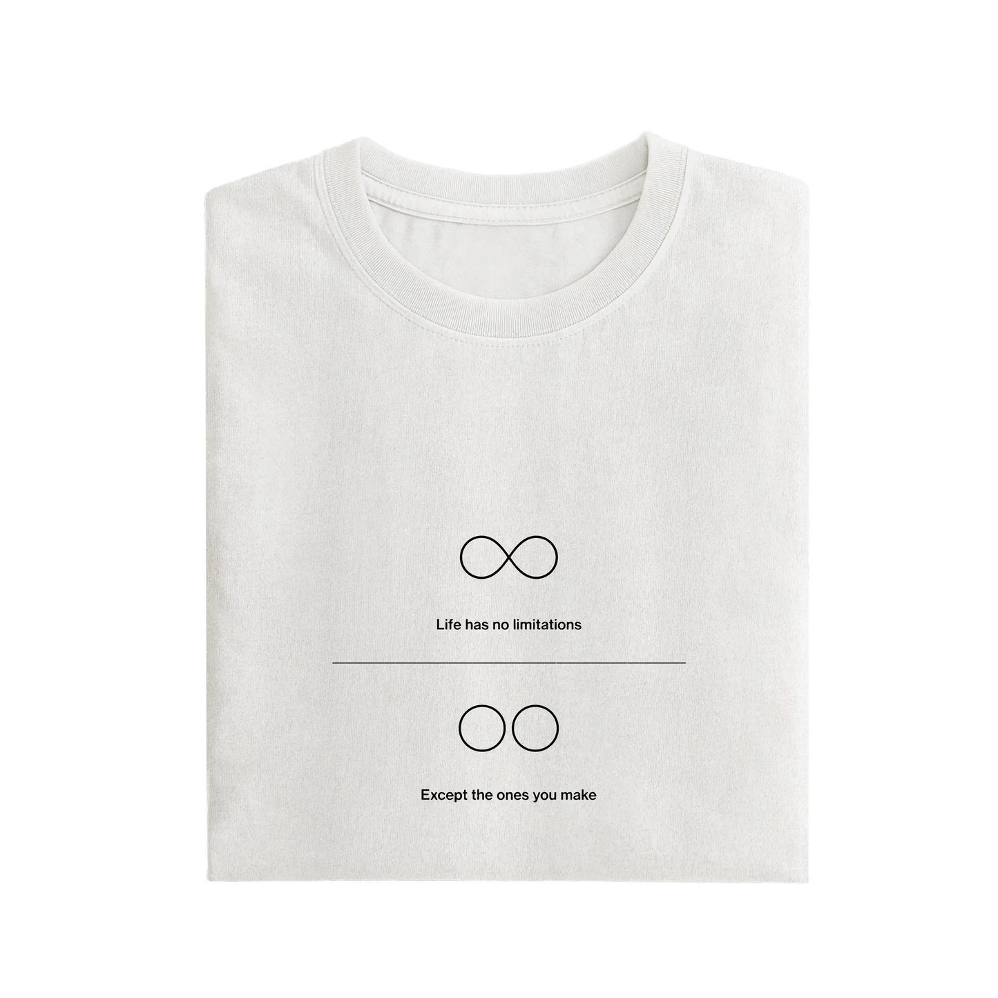 Life Has No Limitations - White - T-Shirt