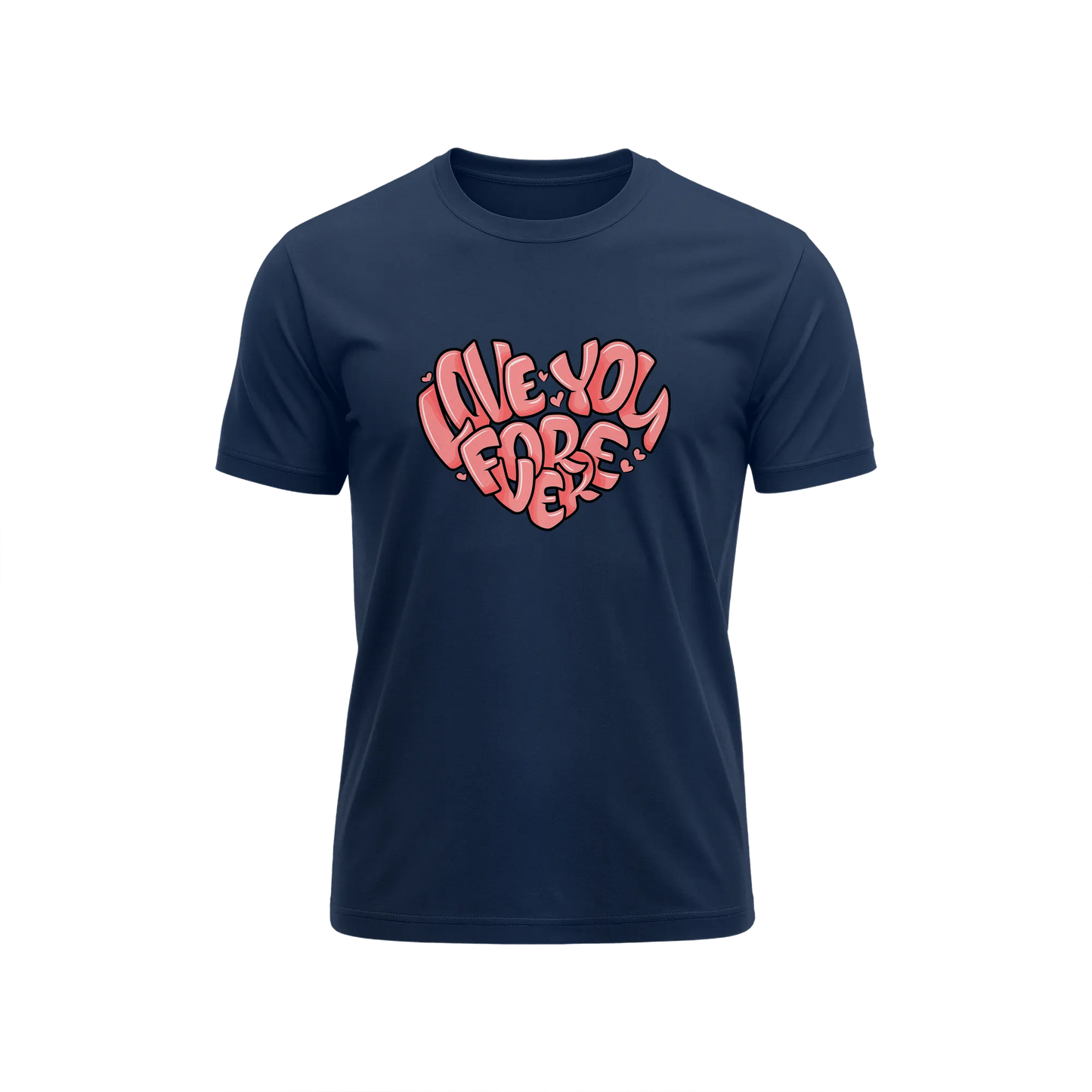 Love You Forever - Navy Blue - T-Shirt