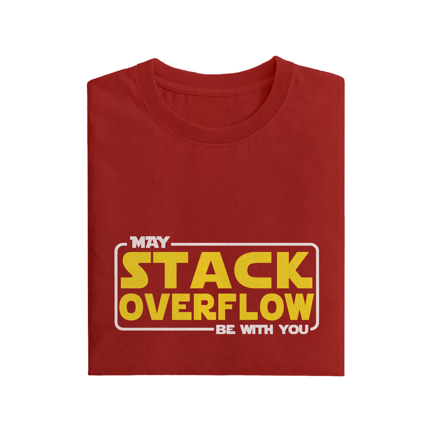 May Stack Overflow Be With You - Red - T-Shirt