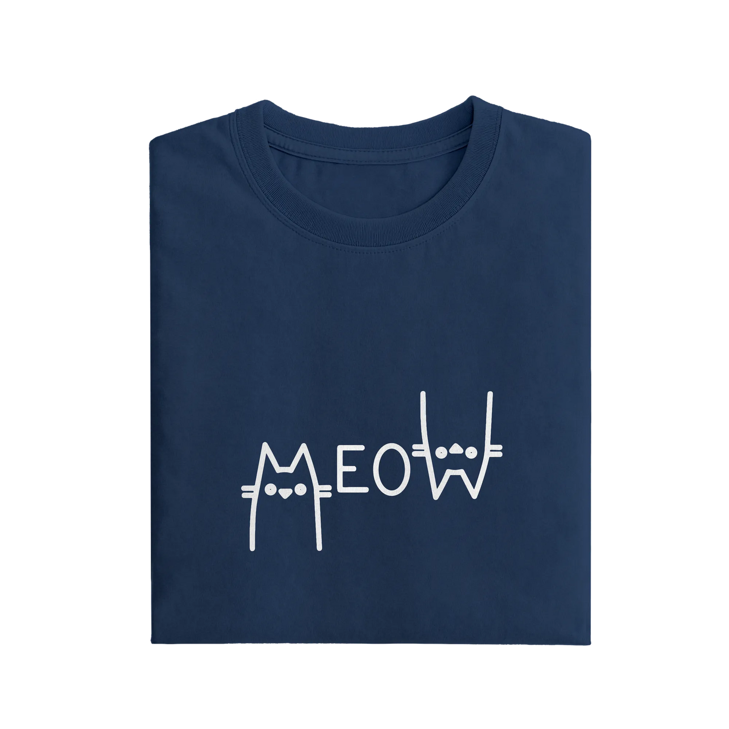 Meow - Navy Blue - T-Shirt