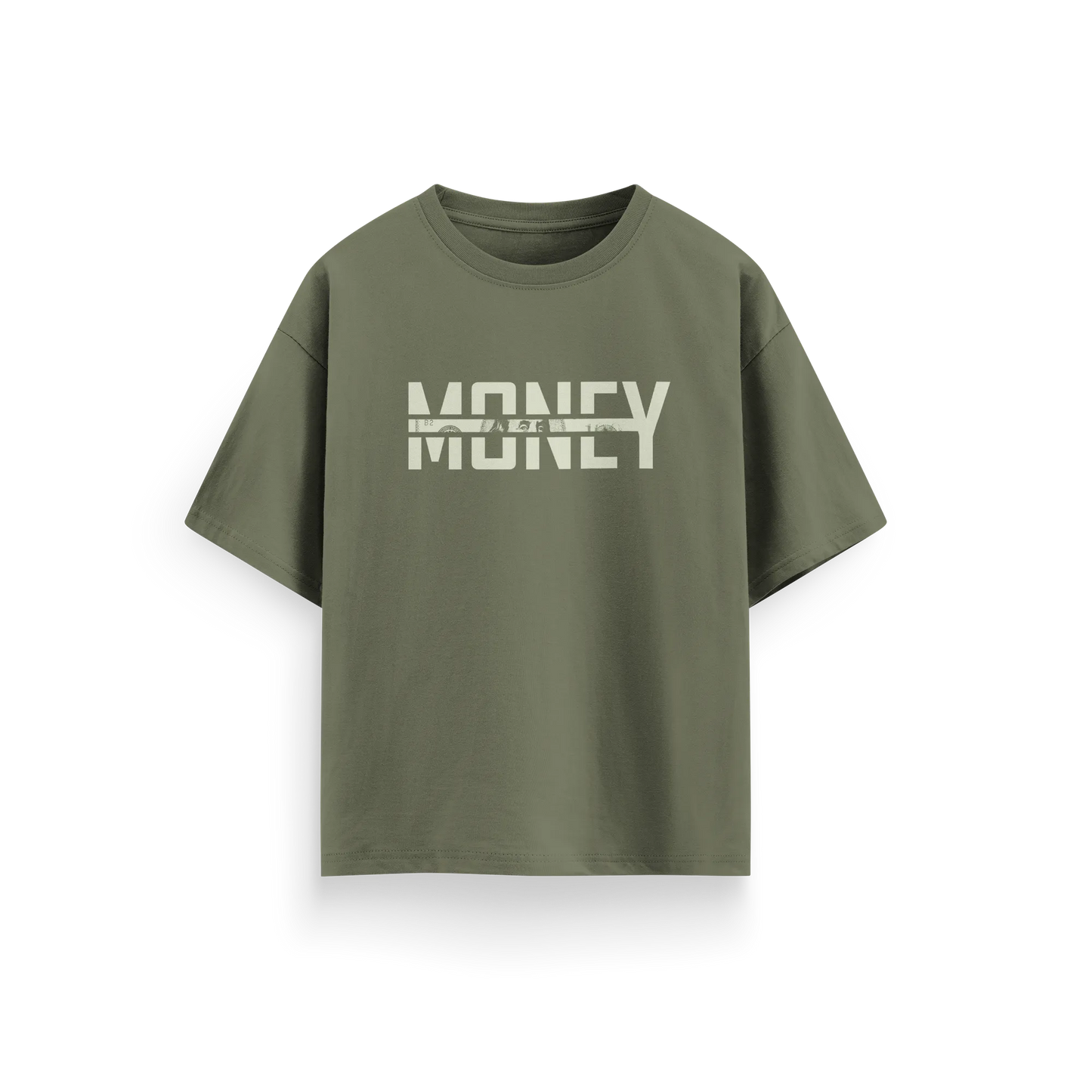 Money - Olive Green - Oversized T-Shirt