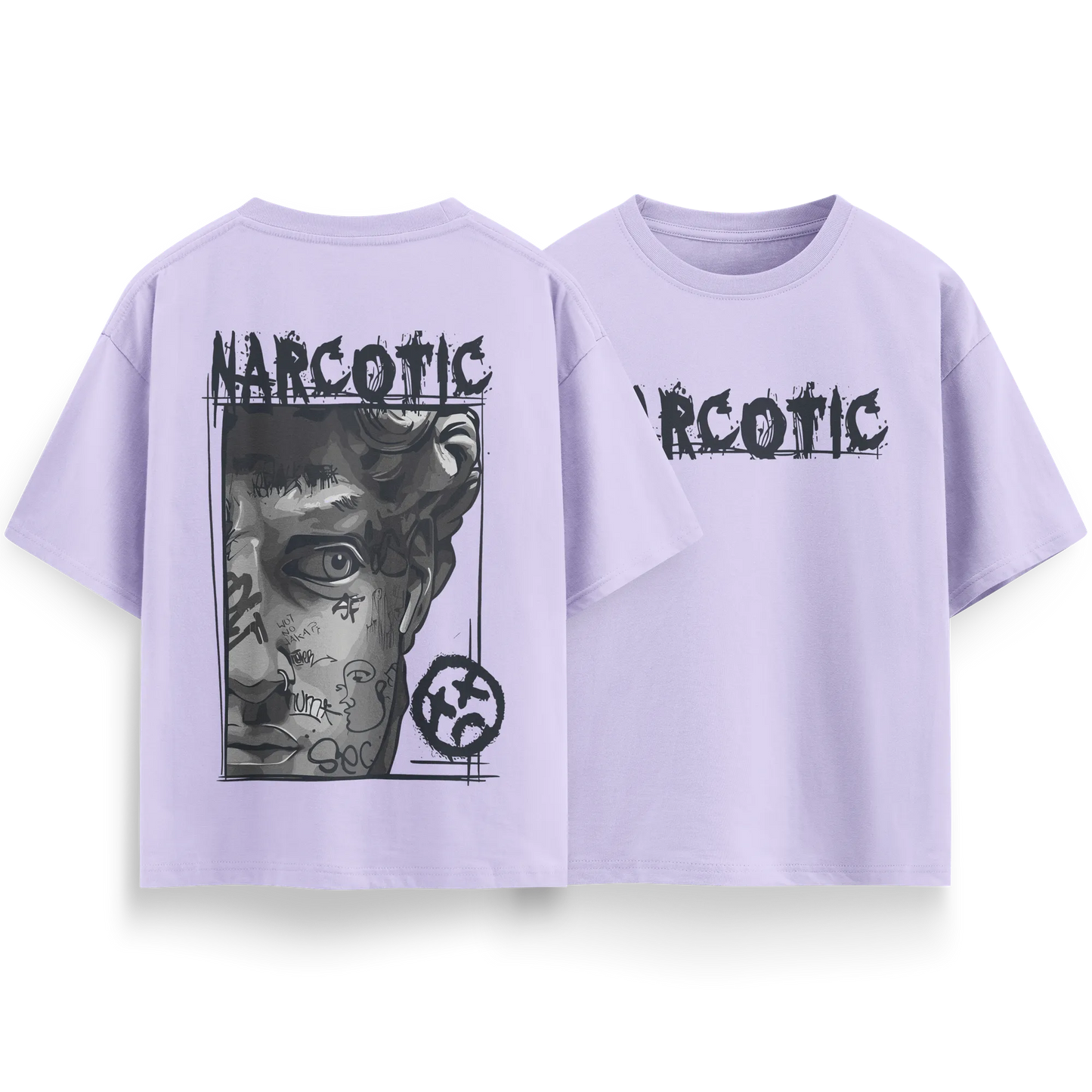 Narcotic - Lavender - Oversized - T-Shirt