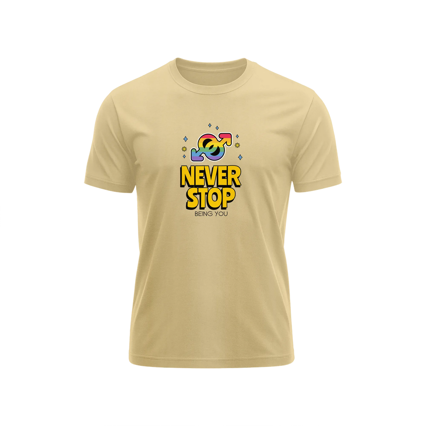 Never Stop - Beige - T-Shirt