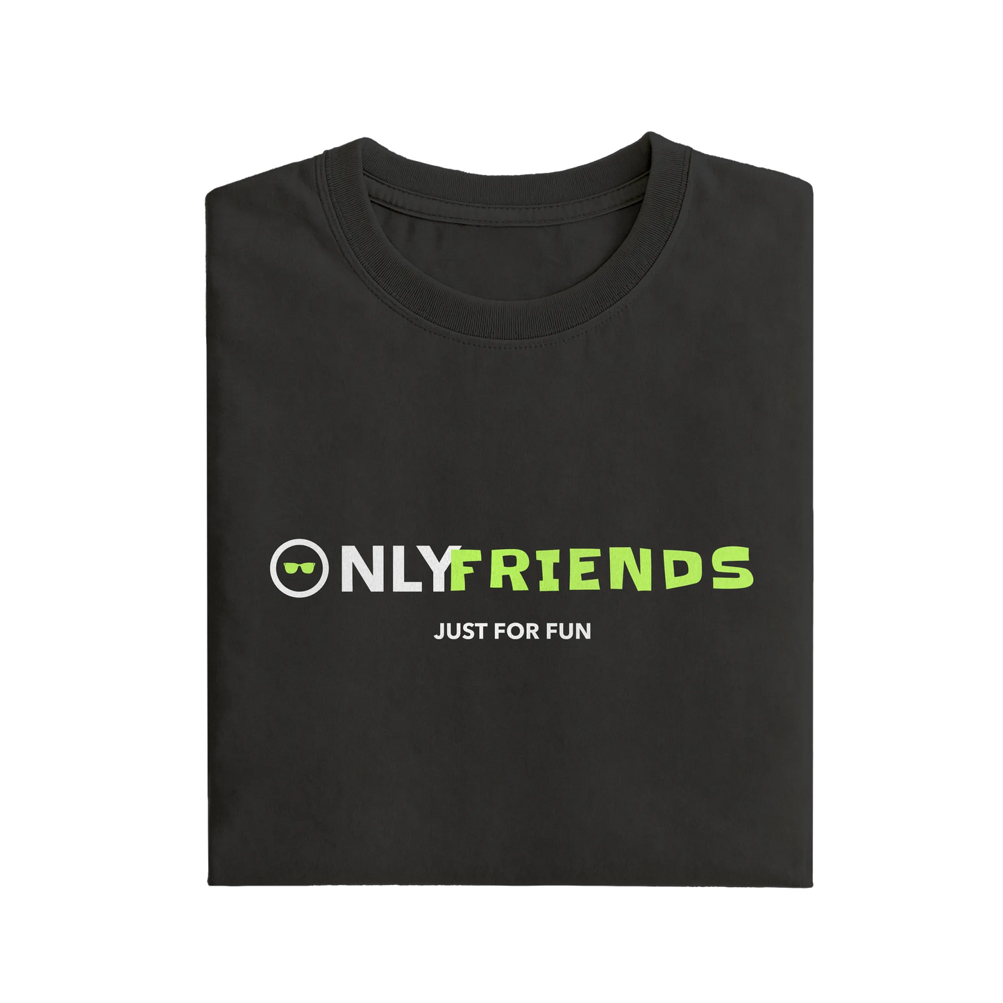 Only Friends - Black - T-Shirt