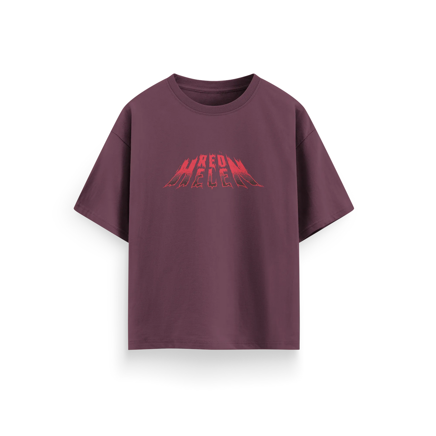 Red Helen - Maroon - Oversized T-Shirt