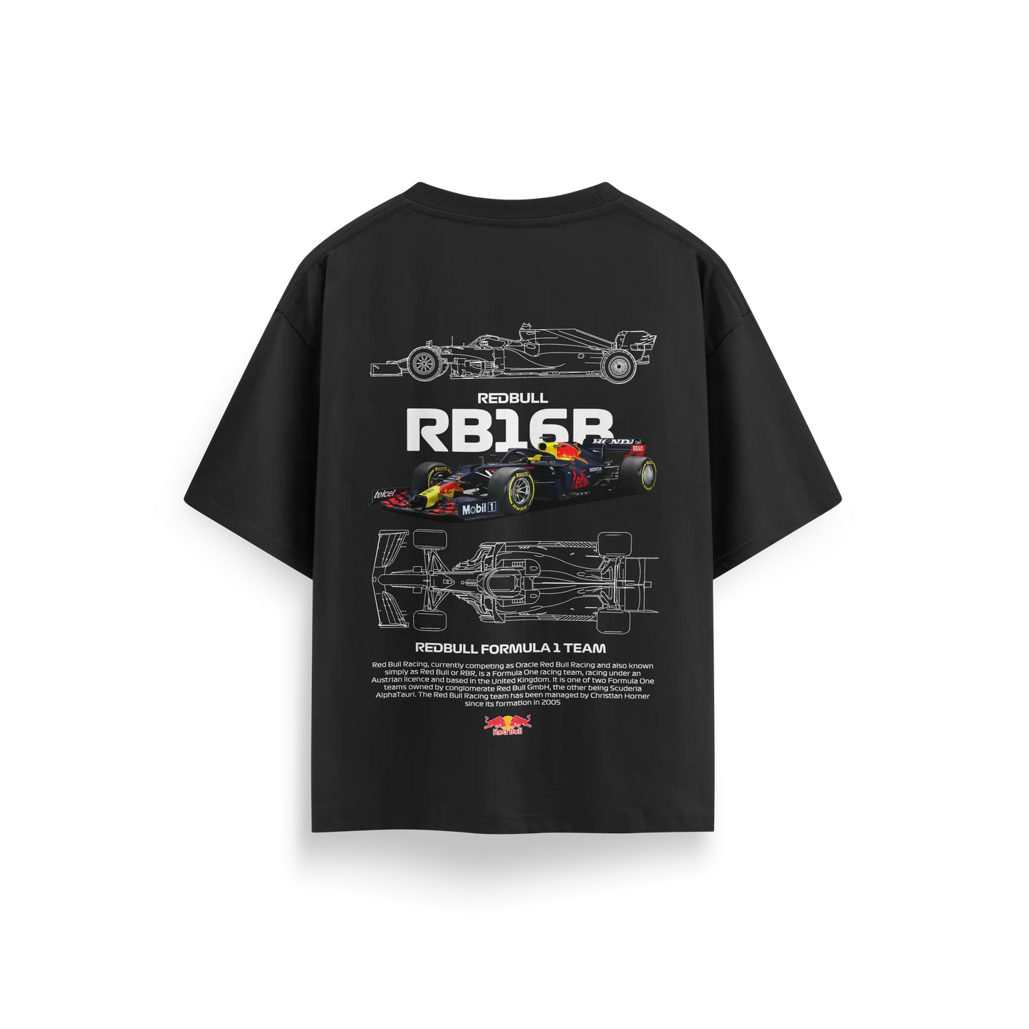 RedBull Racing - Black - Oversized T-Shirt