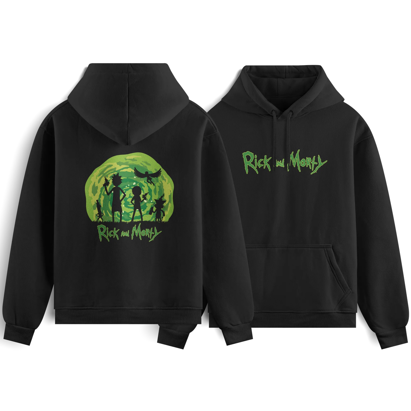 Rick And Morty - Black - Hoodie