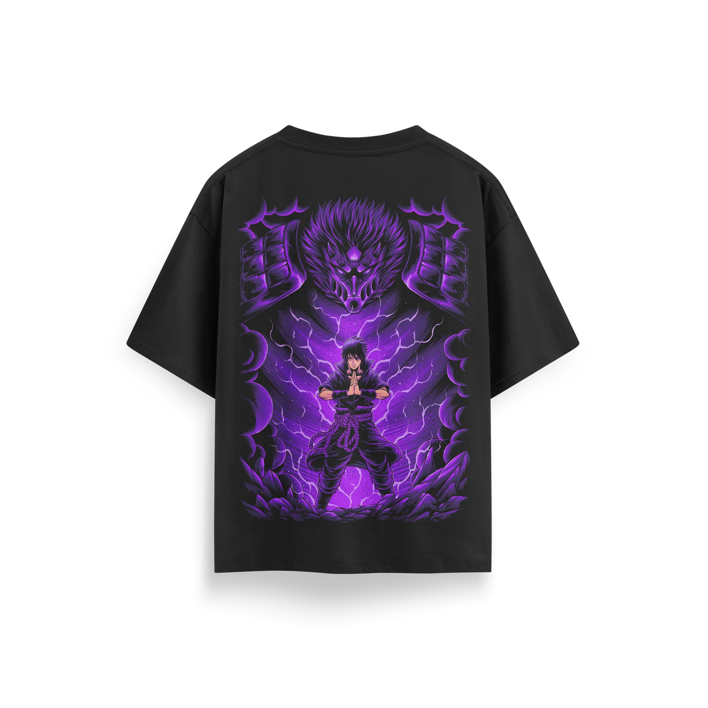Sasuke - Naruto - Black - Oversized T-Shirt