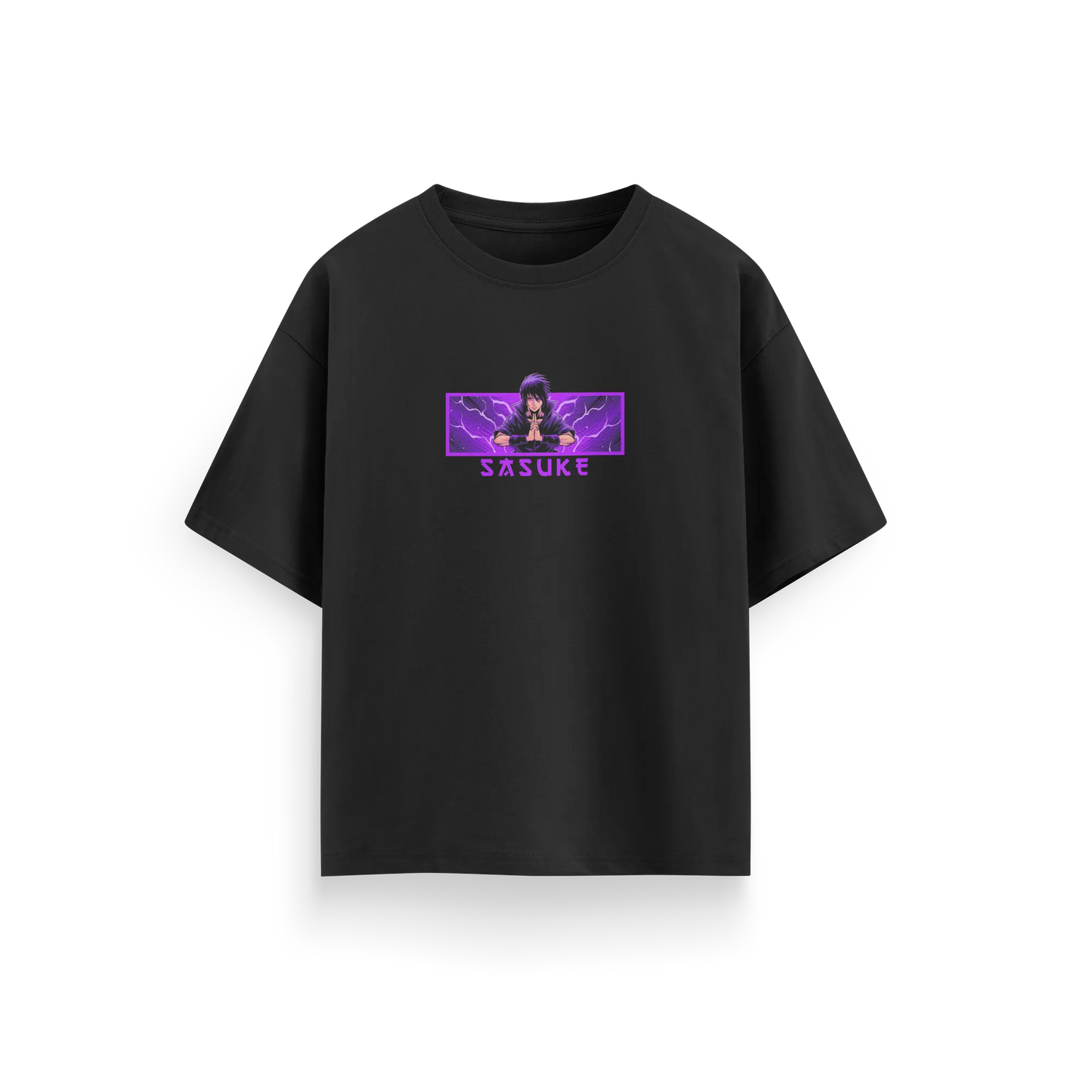 Sasuke - Naruto - Black - Oversized T-Shirt