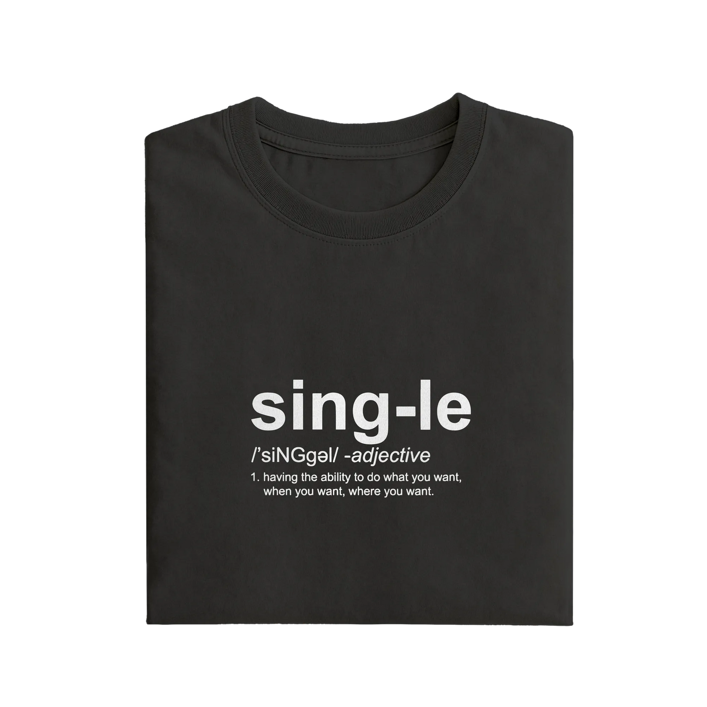 Single Adjective - Black - T-Shirt