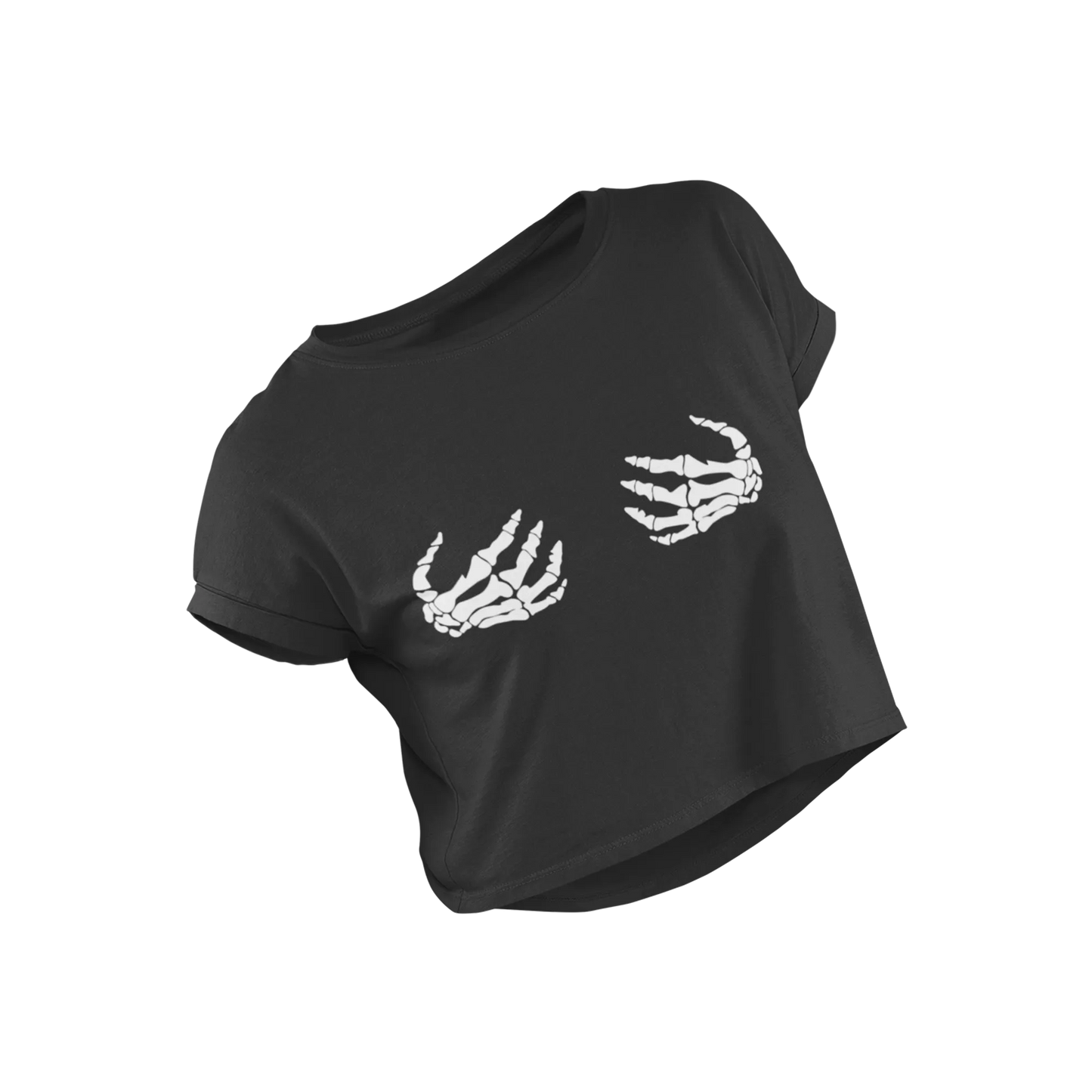 Skul Fingers - Black - Croptop