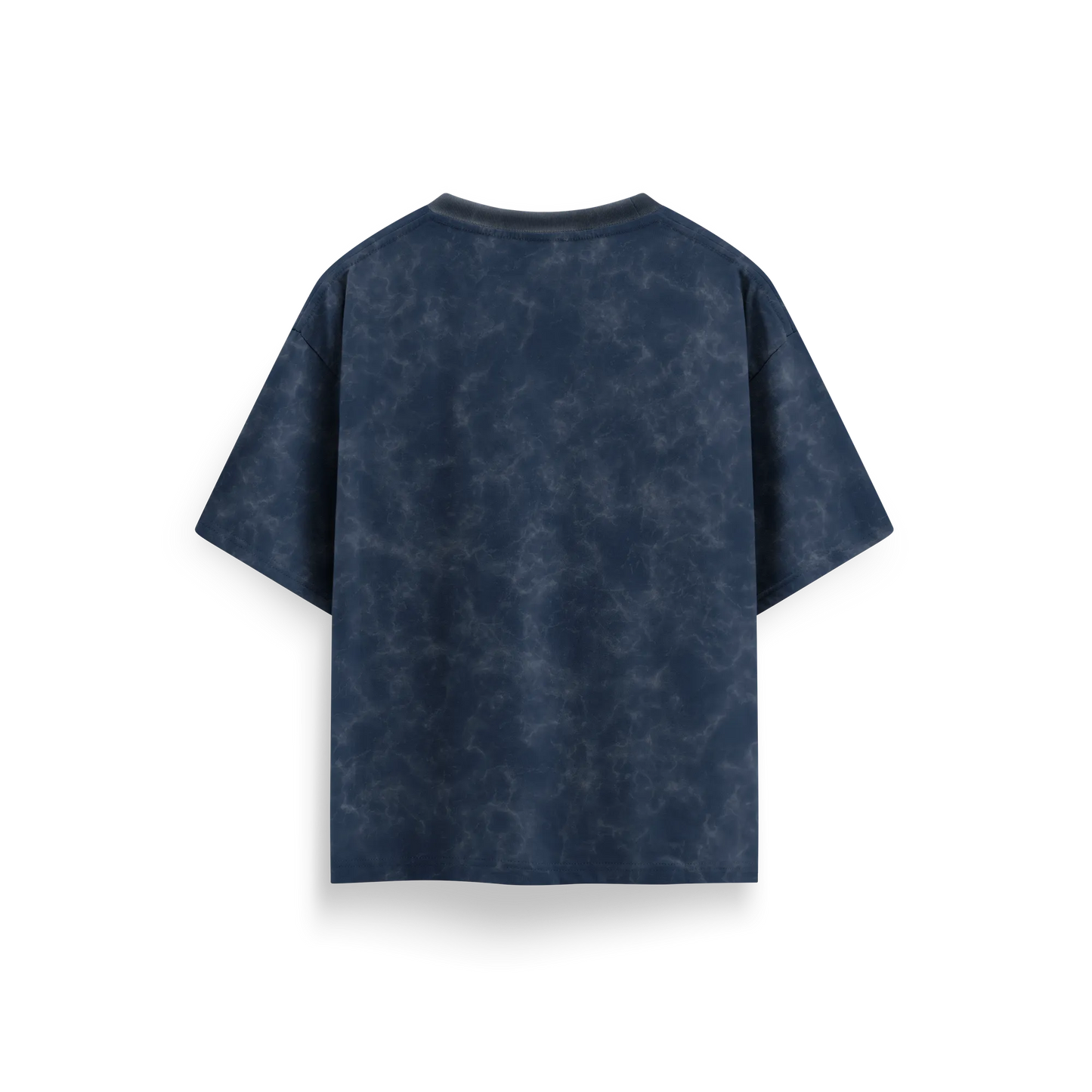 Navy Blue - Acid Washed Oversized - T-Shirt