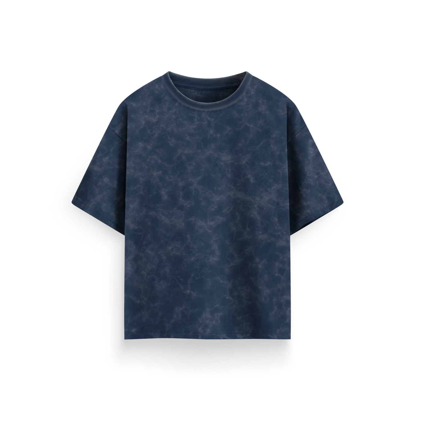 Navy Blue - Acid Washed Oversized - T-Shirt