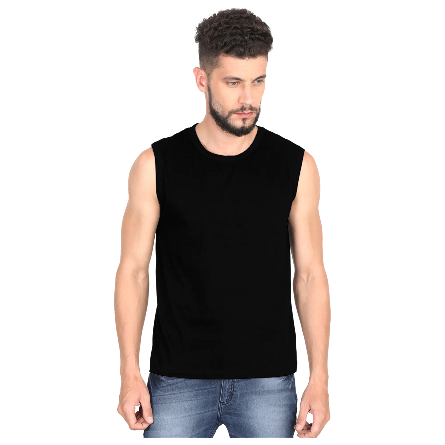 Black - Sleeveless T-Shirt