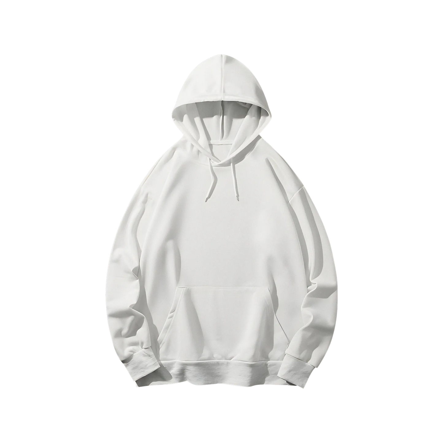 White - Oversized Hoodie - Solid