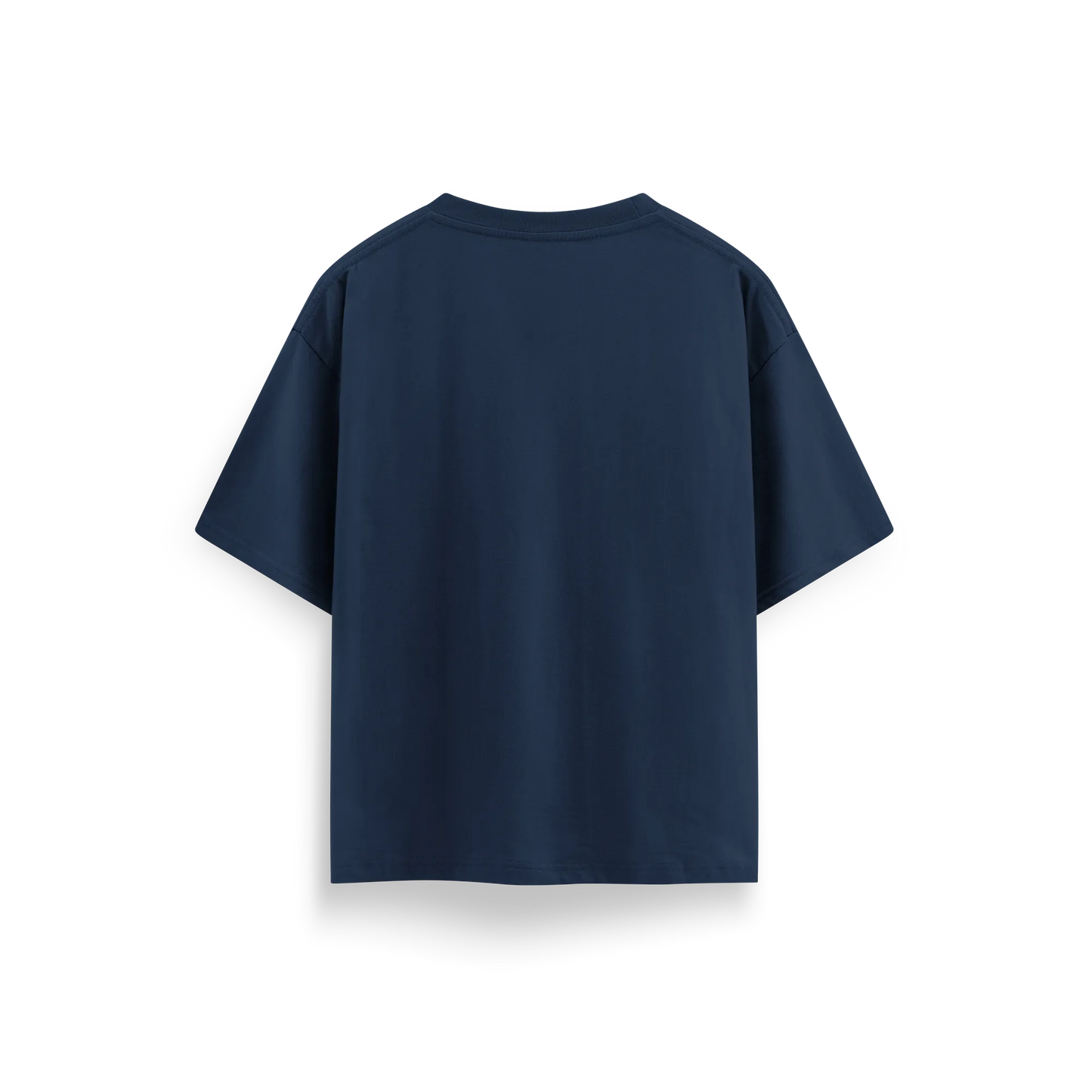 Navy Blue - Oversized - Solid T-Shirt