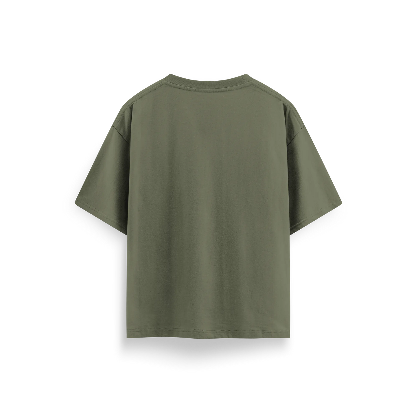 Olive Green - Oversized - Solid T-Shirt