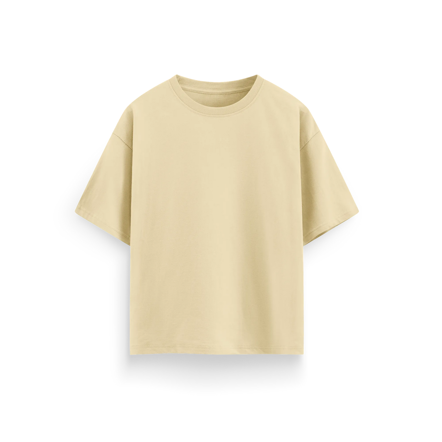 Beige - Oversized - Solid T-Shirt