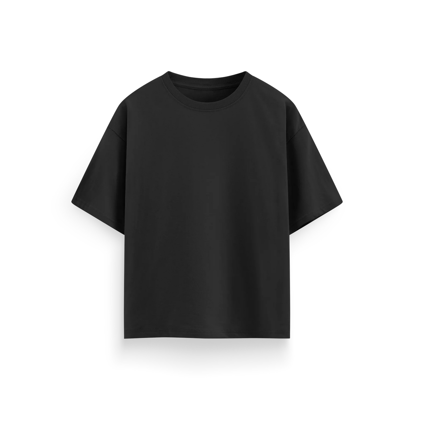 Black - Oversized - Solid T-Shirt
