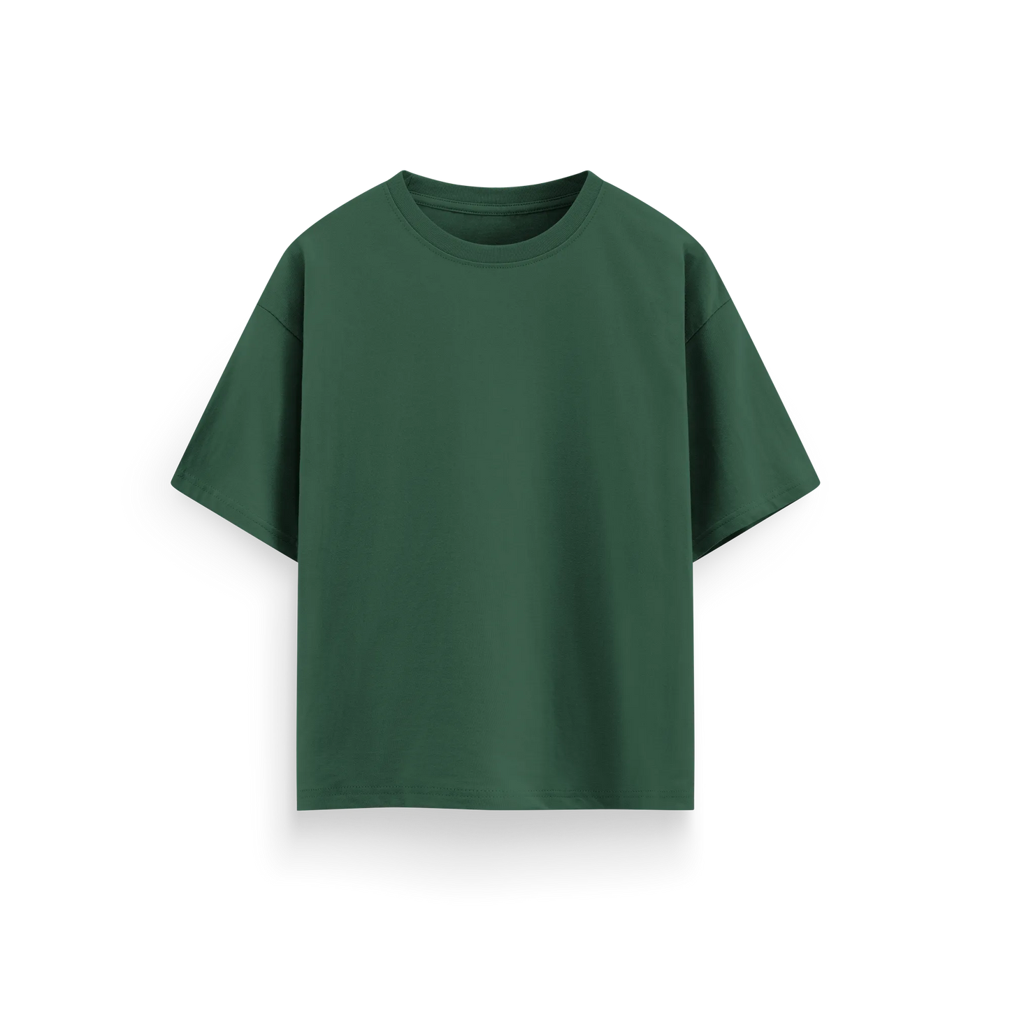 Green - Oversized - Solid T-Shirt