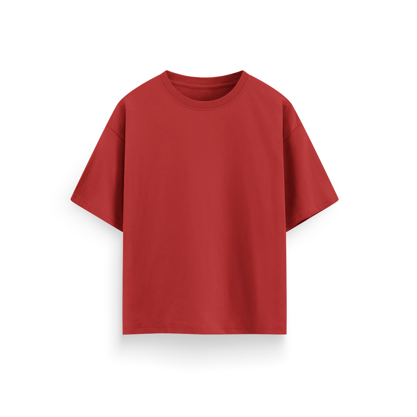Red - Oversized - Solid T-Shirt