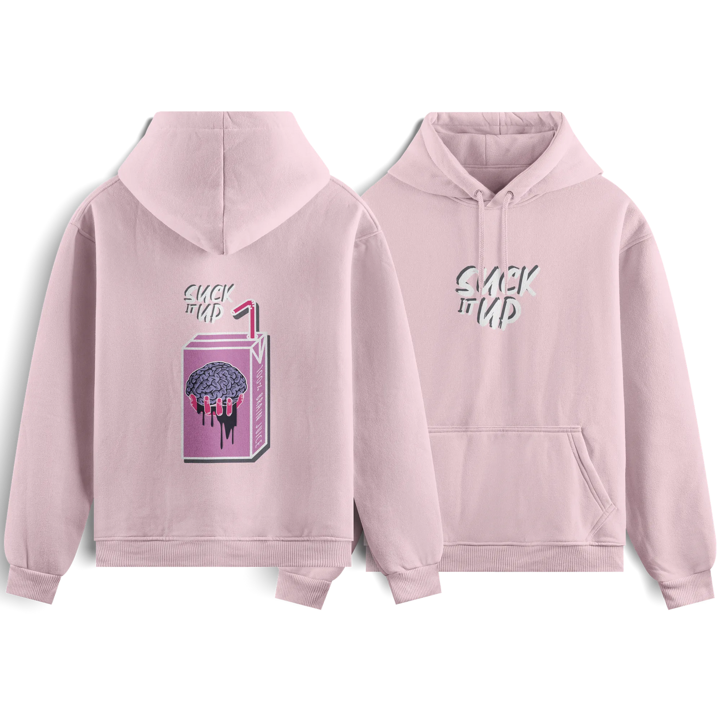 Suck It Up - Baby Pink - Hoodie